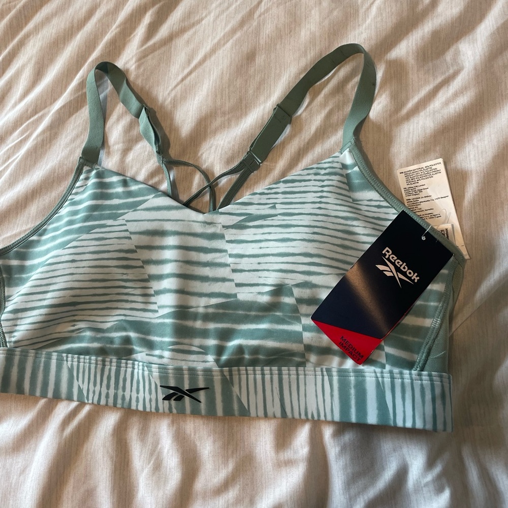 Reebok strappy crossover bra